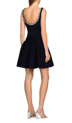 Nelya Embellished Knit Mini Dress