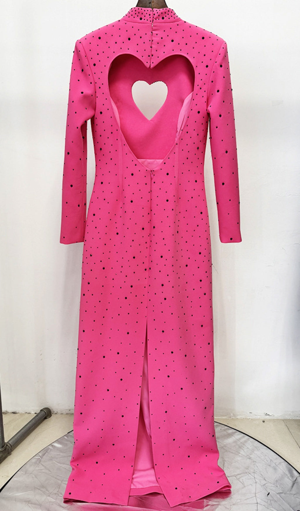 Duri "Radiant Heart" Pink Sparkle Maxi Dress