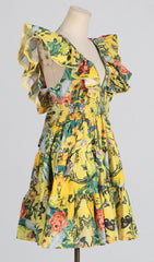 Cortez Floral Ruffle Mini Dress