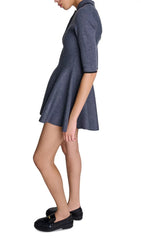 Rowell Flared Polo Mini Dress
