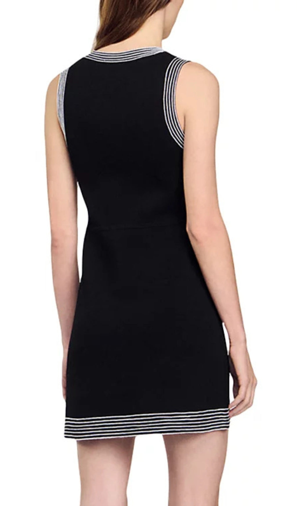 Nolwenn Chic Black Sheath Dress