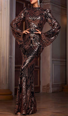 Iben Dazzling Sequin Maxi Dress