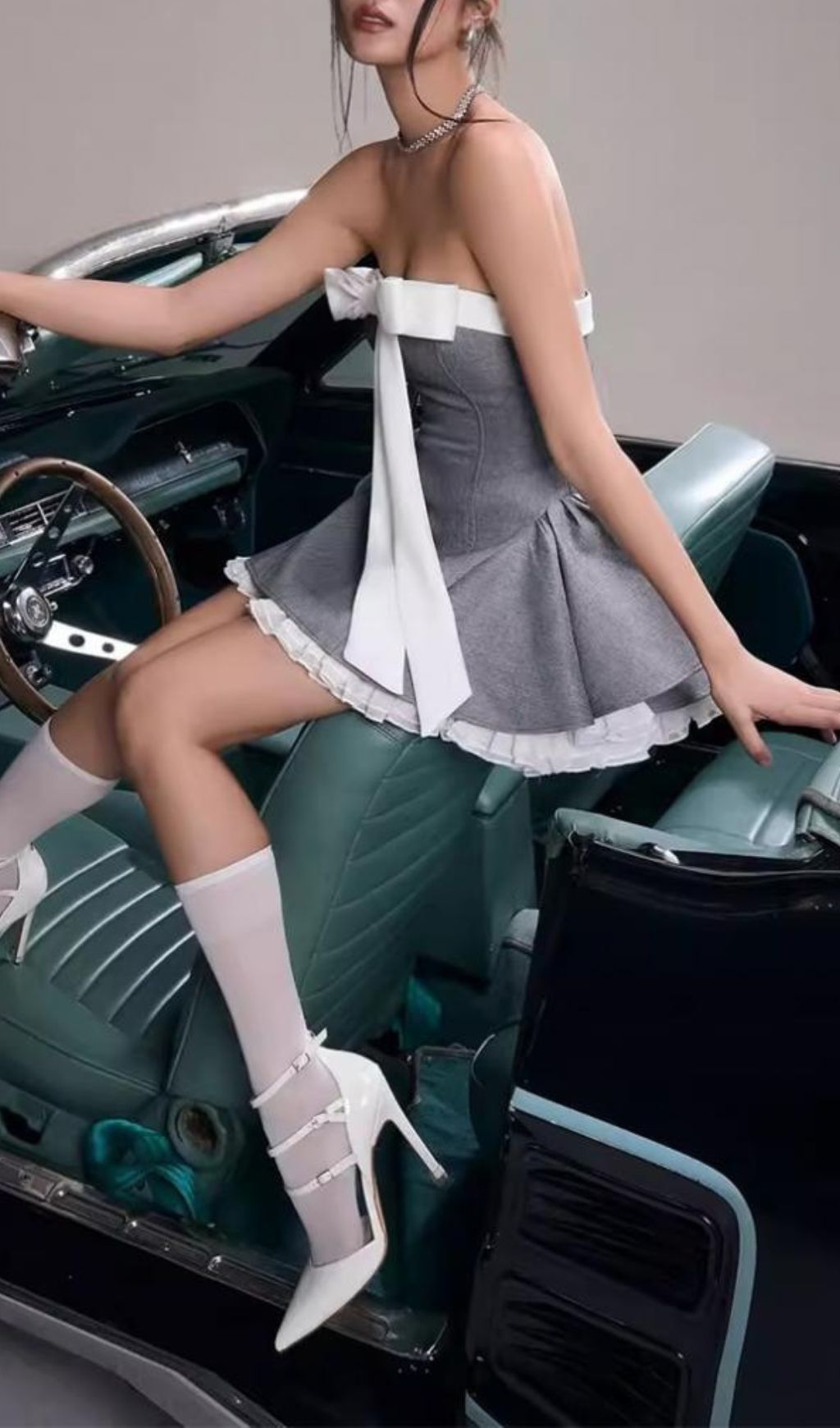 Hyde Strapless Bow Mini Dress