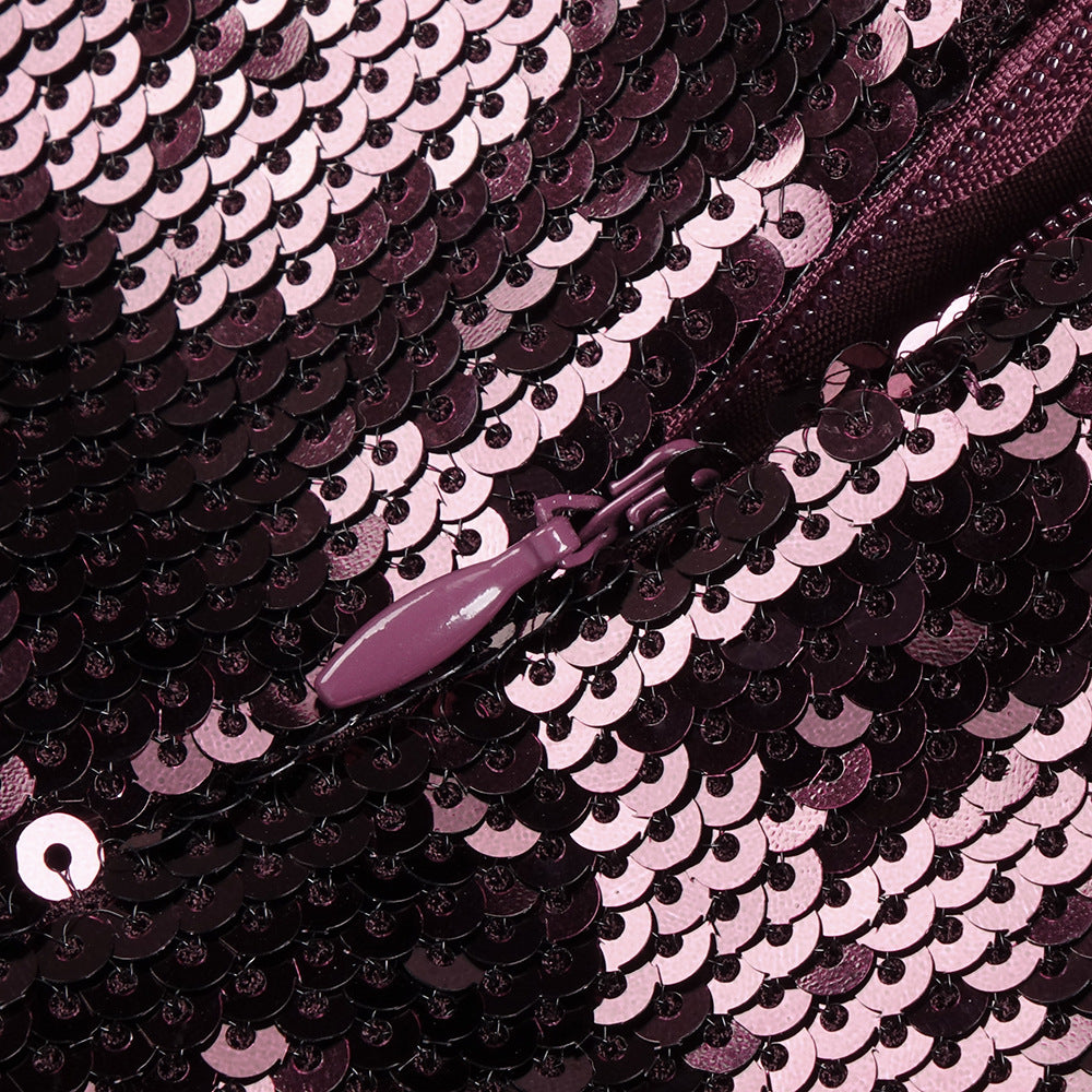 Jurek Sequin Off-Shoulder Bow Maxi Gown