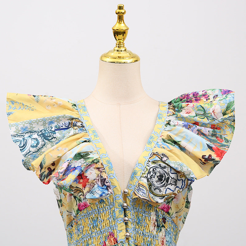 Gelsey Vibrant Floral Maxi Dress