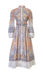 Bien Women's Bohemian Paisley Midi Dress