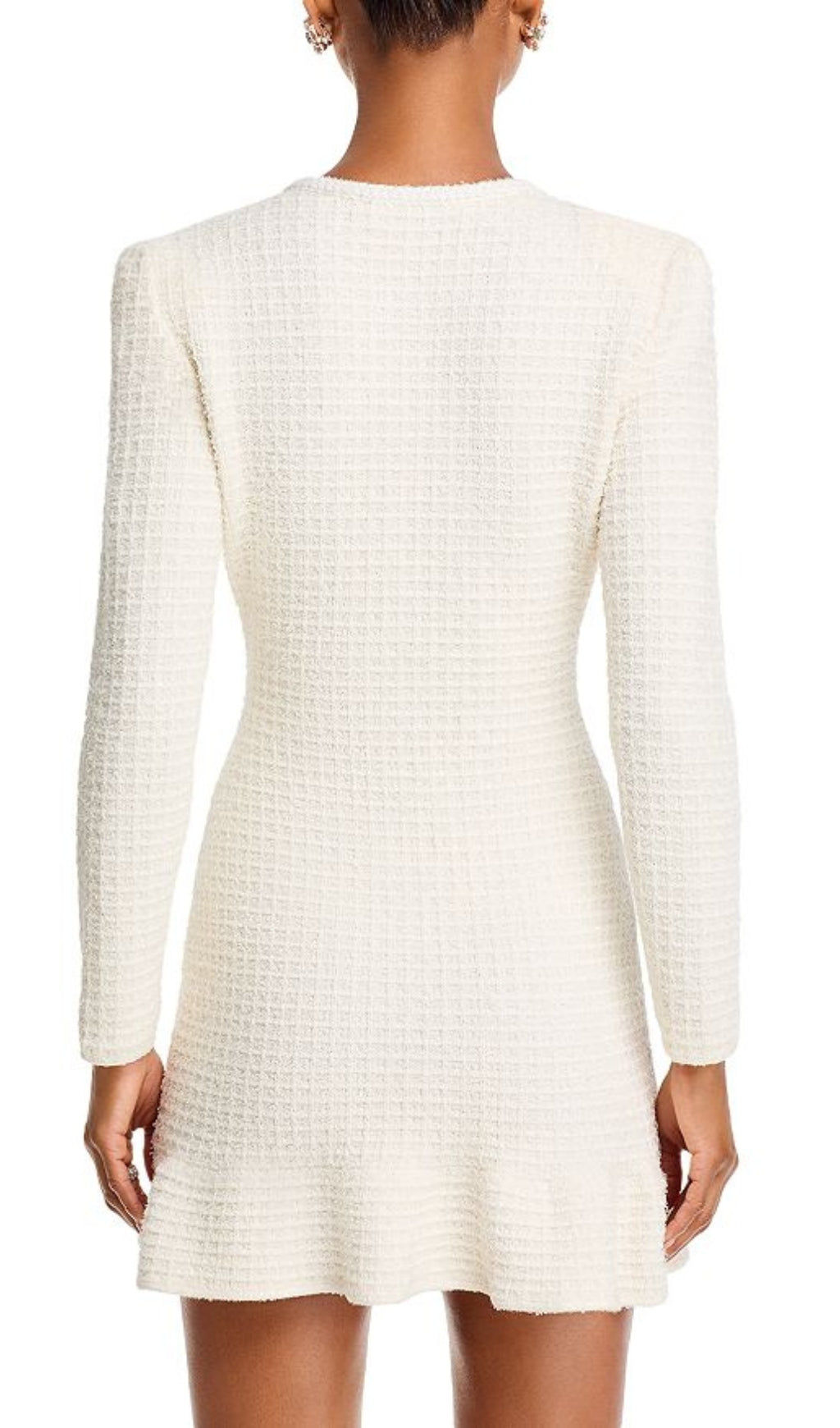 Elegant Basia Tweed Rhinestone Mini Dress