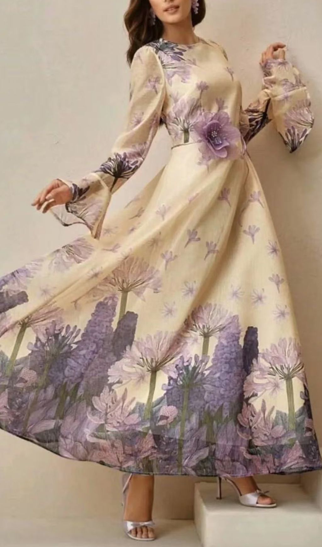 Isadore Elegant Floral Maxi Dress