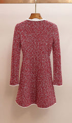 Jones Scarlet Tweed Mini Dress