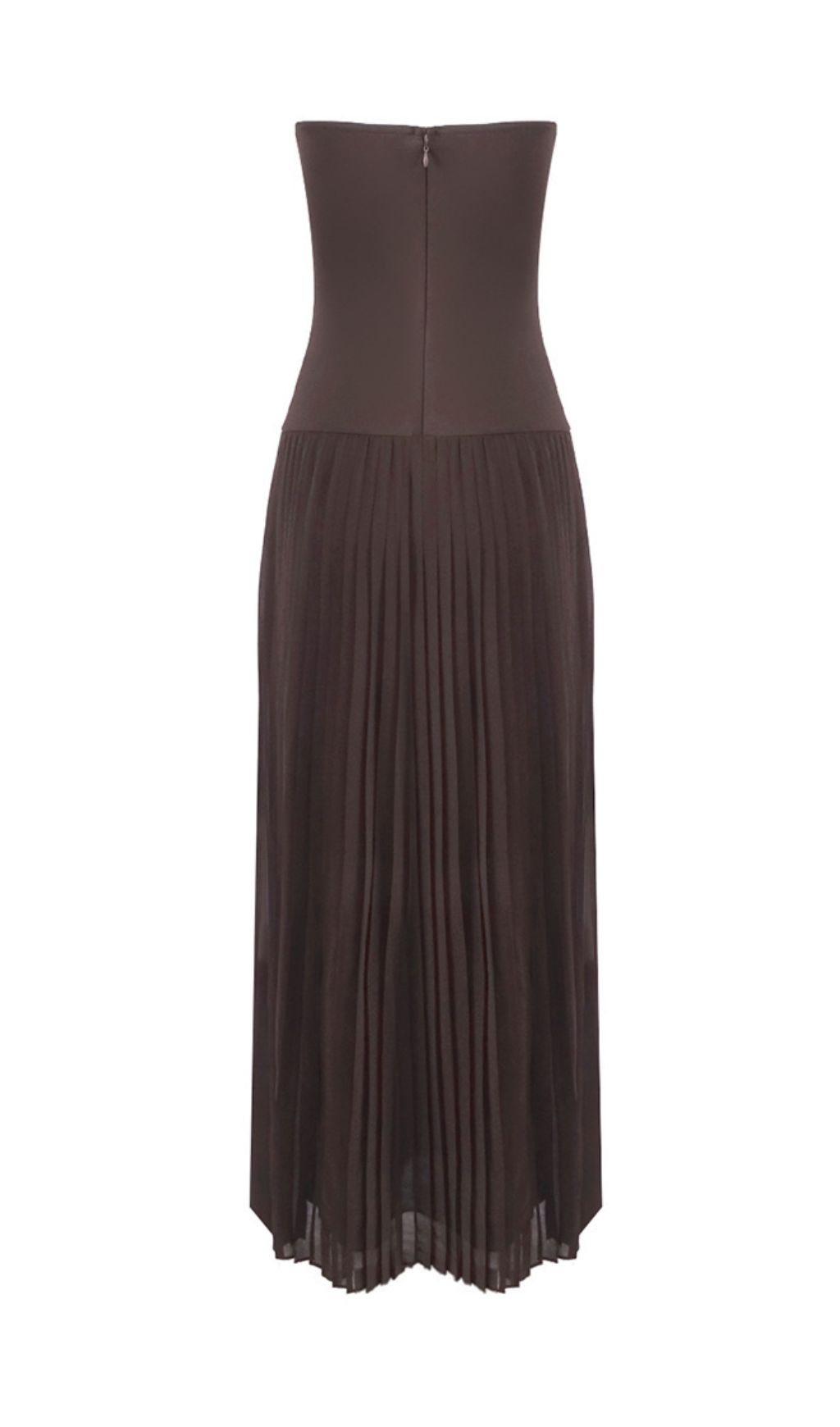 Isoke Strapless Maxi Dress with Contrast Sweetheart Neckline