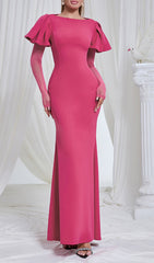 Bev Fuchsia Pink Statement Maxi Dress