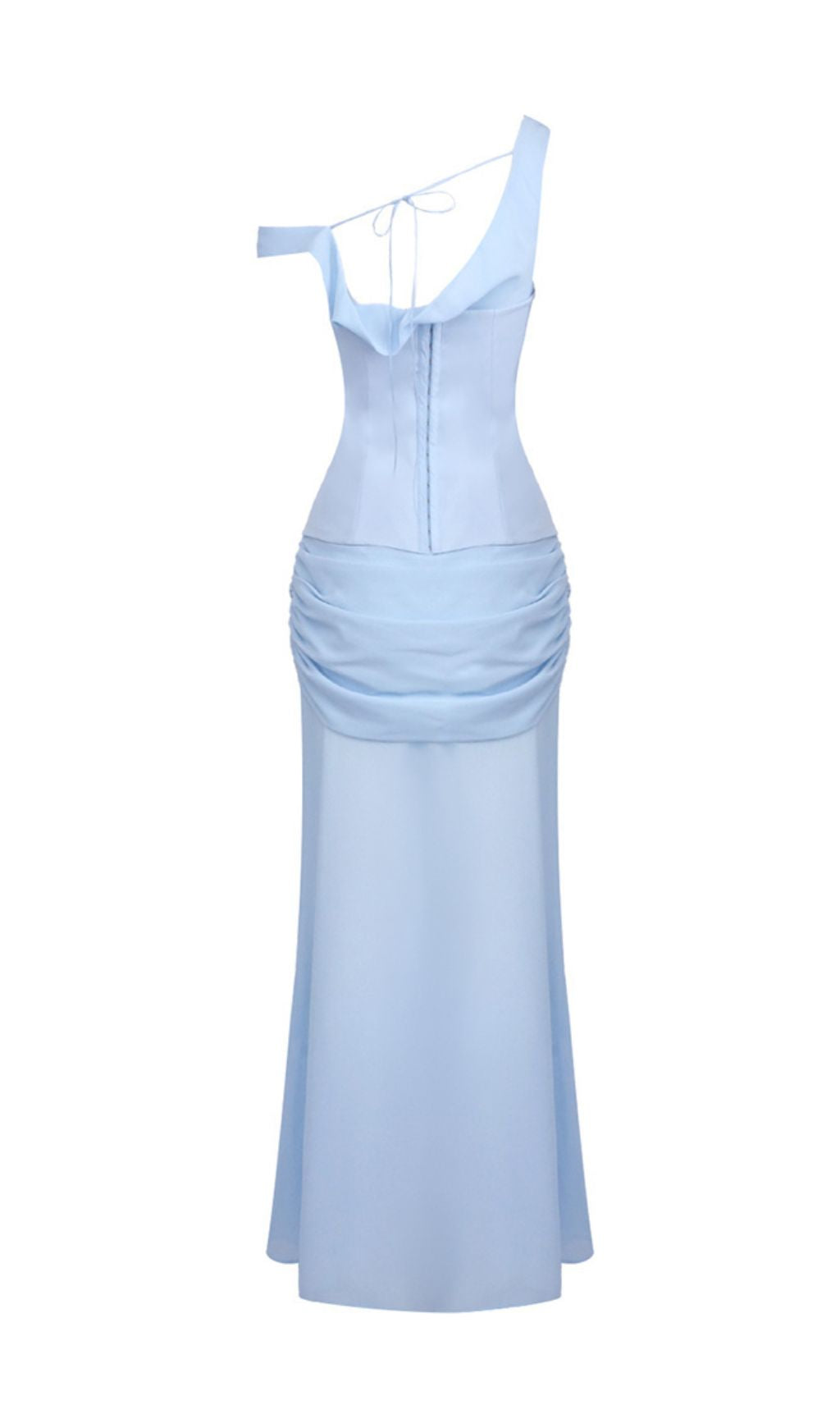 Istas Sky Blue Corset Maxi Gown