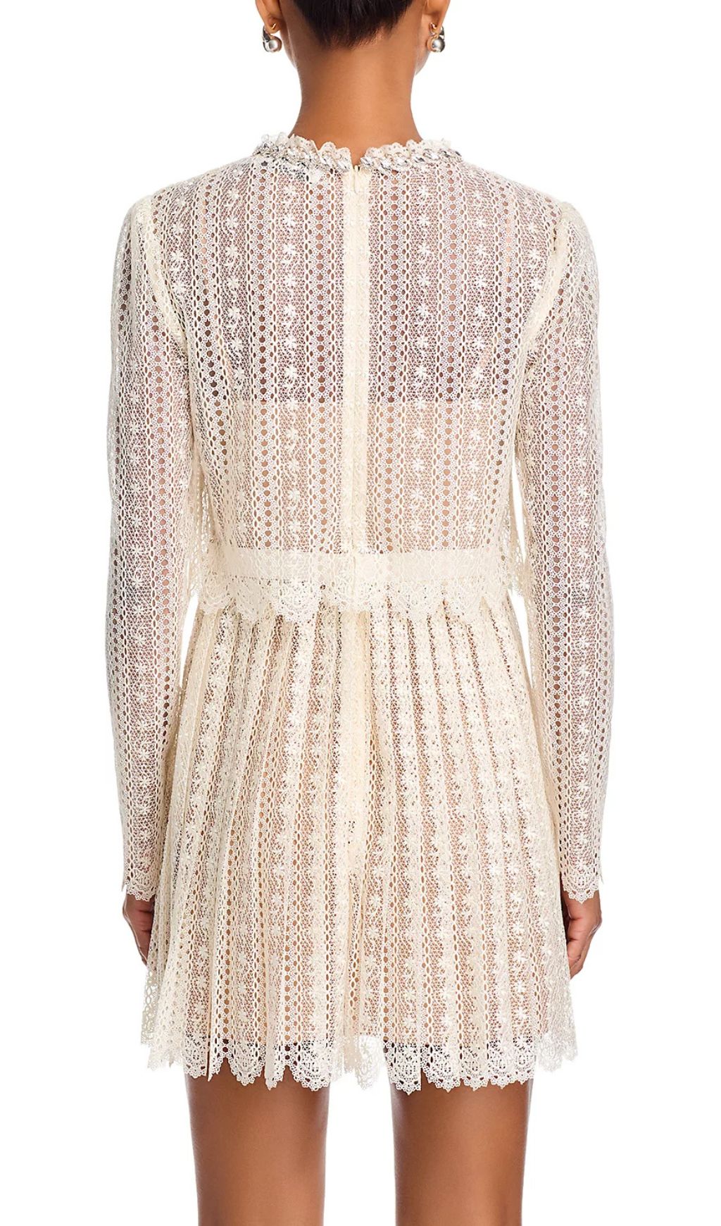 Chic Organza Lace Mini Dress
