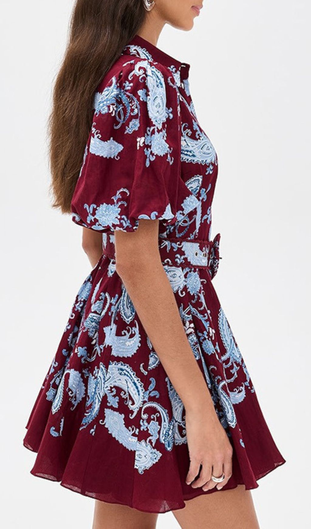 Women's Ilione Paisley Print Belted Mini Dress
