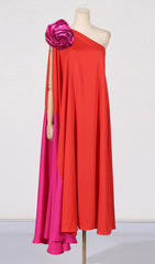 Jaslene Vibrant One-Shoulder Maxi Dress