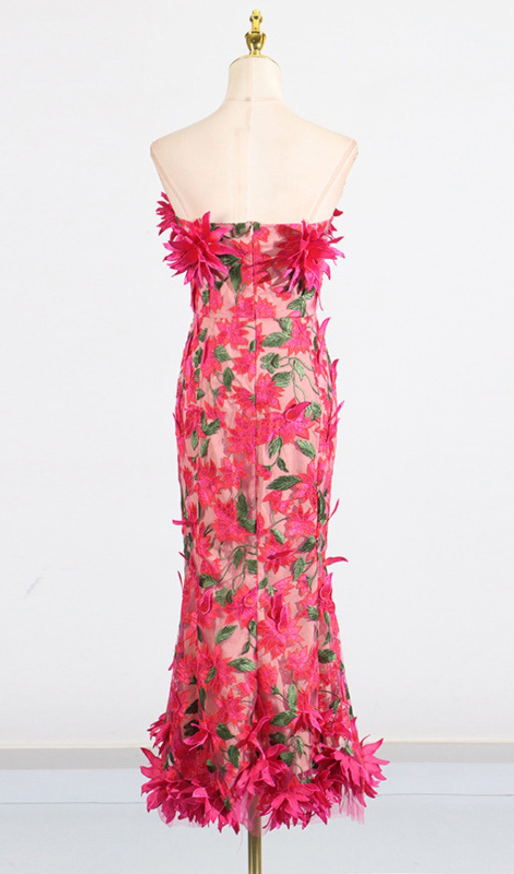 Derya Strapless Floral Maxi Dress
