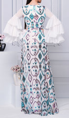 Damalis Glamorous Sequin Maxi Dress