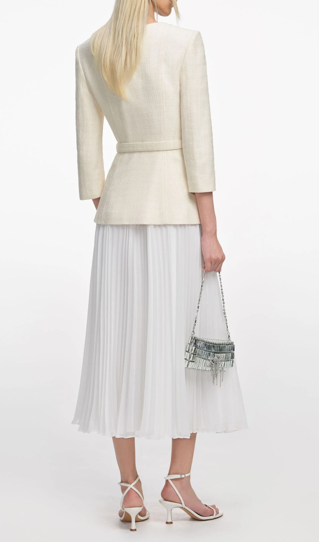 Ilayda Elegant Pleated Midi Dress