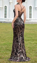 Evely Opulent Sequin Embellished Maxi Dress