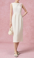 Geri Elegant Sleeveless Midi Dress