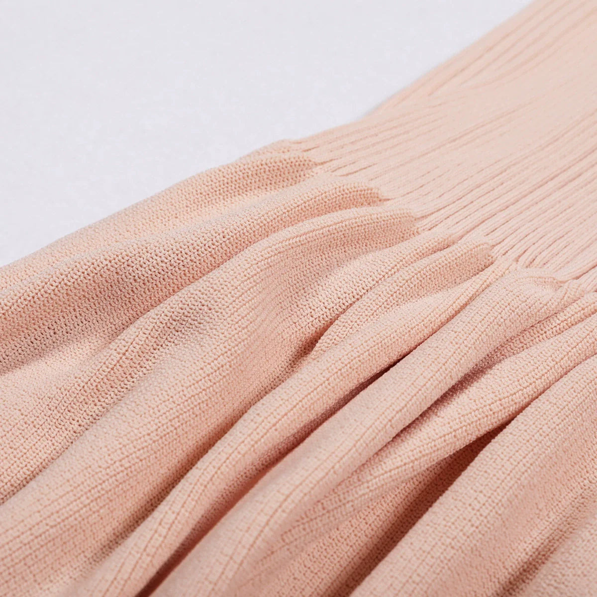Elin Sage Green Ribbed Knit Maxi Dress
