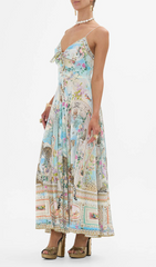 Gaynell Vibrant Printed Strappy Maxi Dress