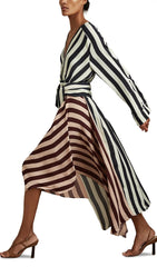 Nola 'Colour Clash' Mixed Stripe Maxi Dress