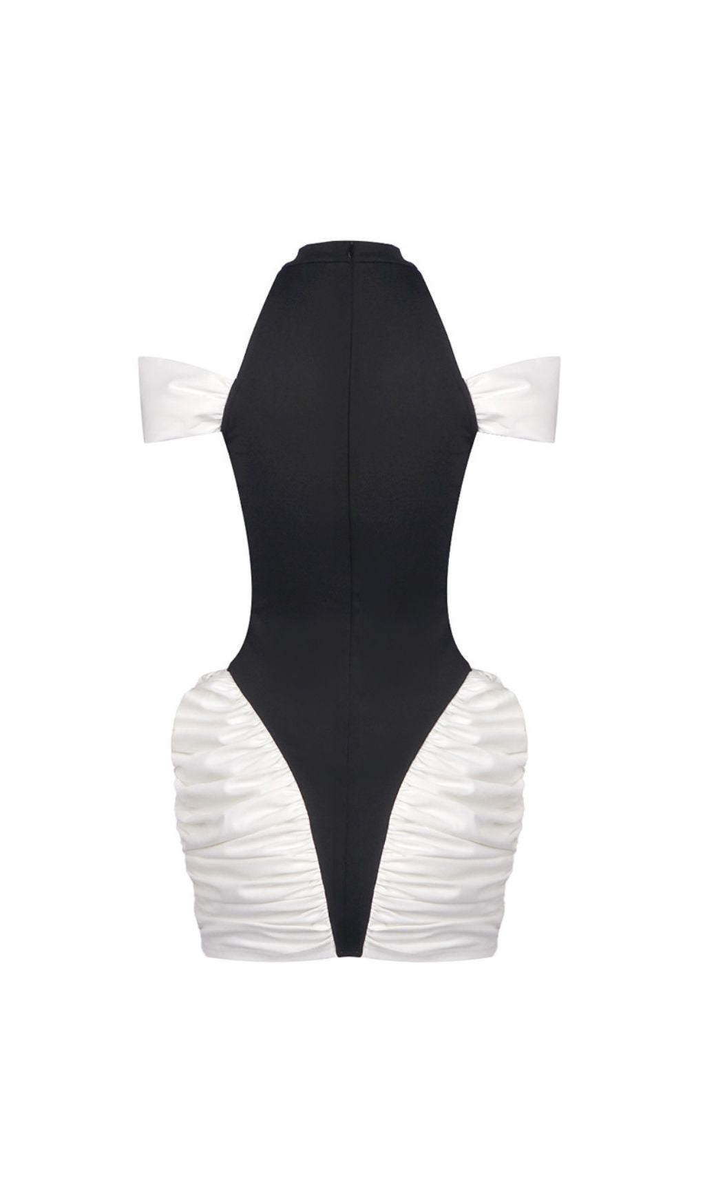 Hesperia Halter Ruched Mini Dress