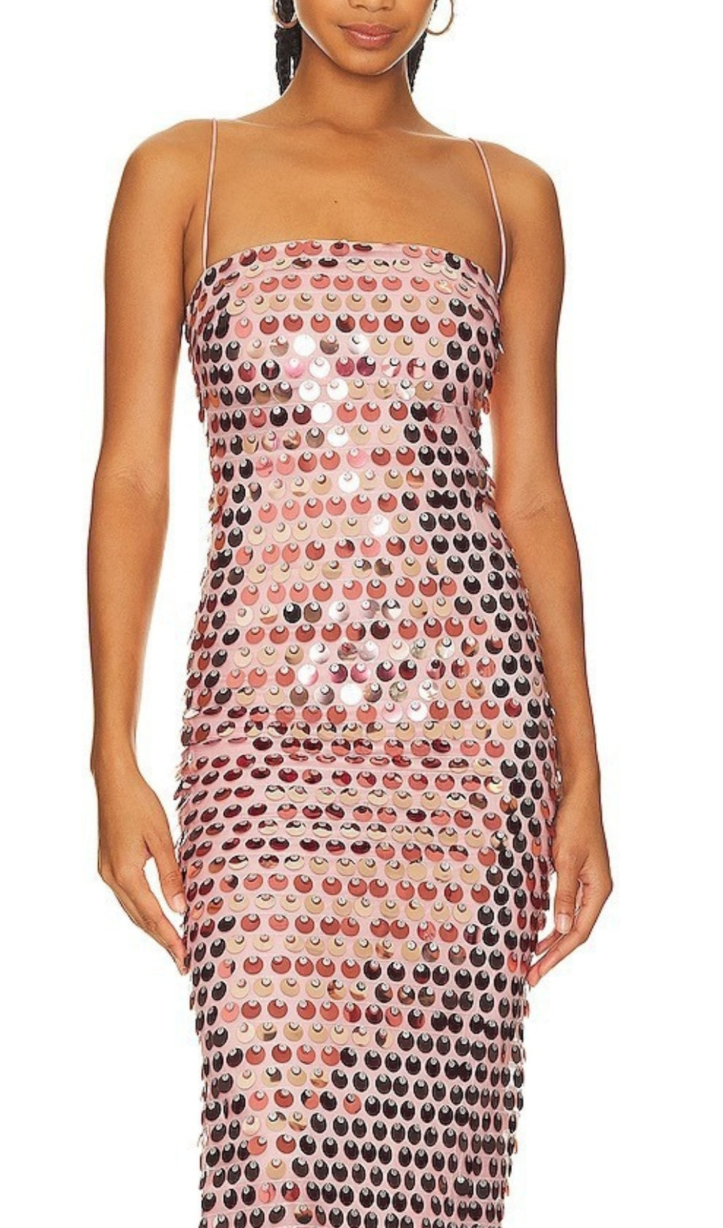 Aria Multi-Tone Sequin Midi Dress