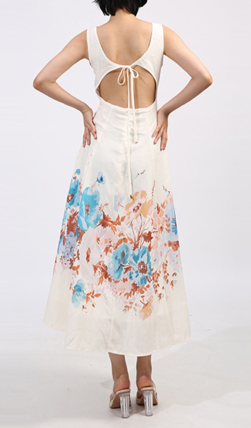 Genoveva Elegant Floral Midi Dress