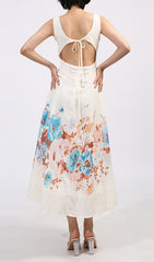 Genoveva Elegant Floral Midi Dress