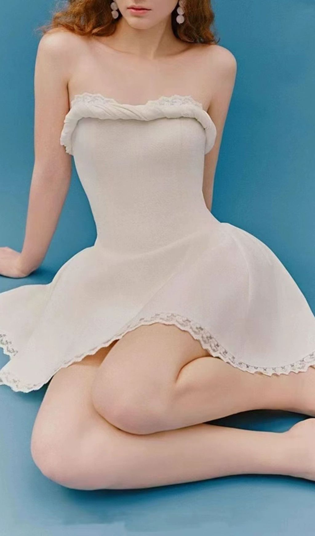 Faith White Strapless Mini Dress