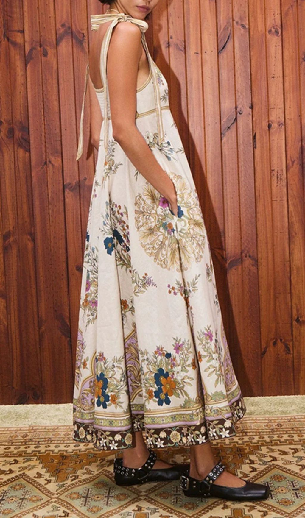 Ismet Boho Chic Floral Maxi Dress