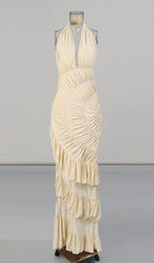 Ineke Halter Ruffle Maxi Dress