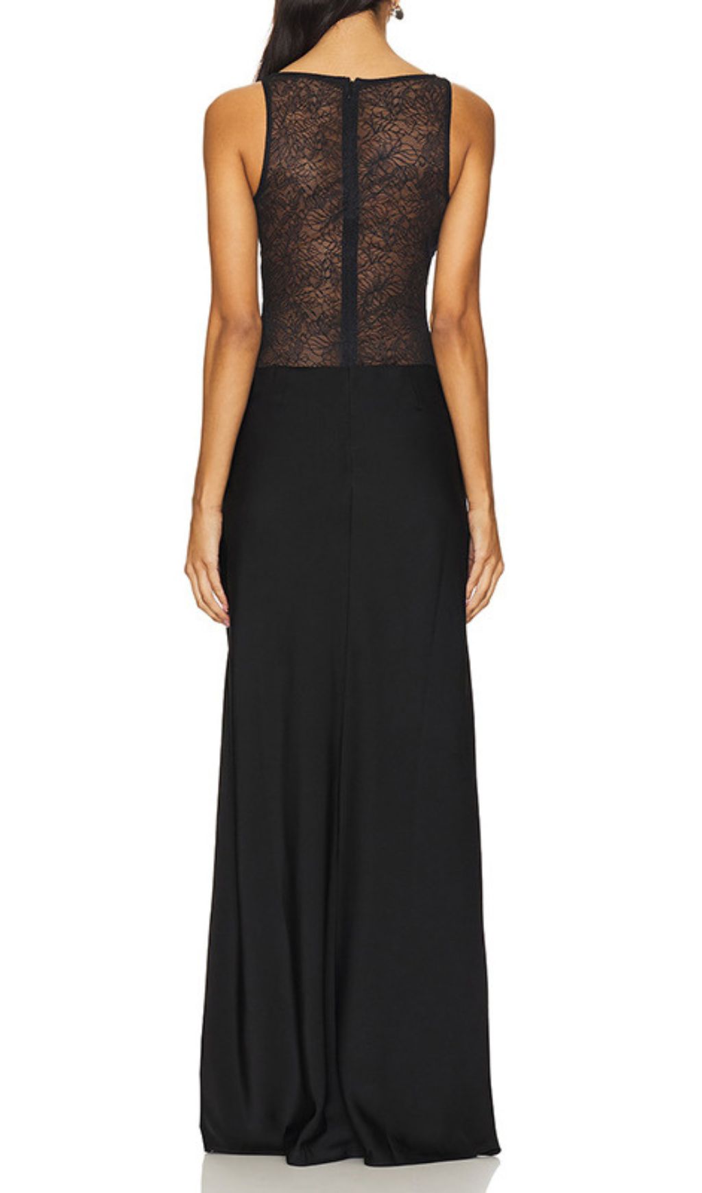 Jadine Black Lace Maxi Dress