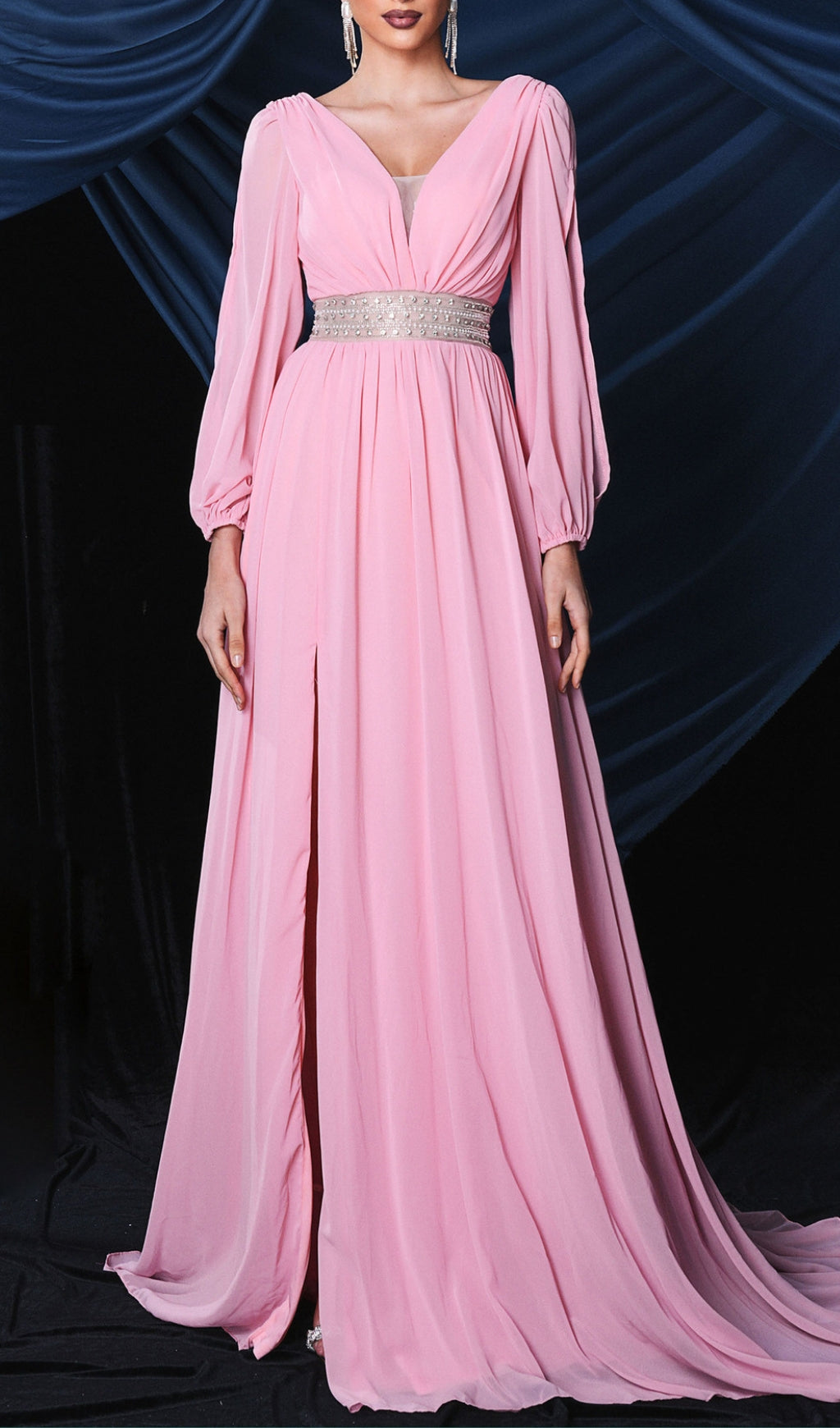 The Boheme Pink Pearl Maxi Dress