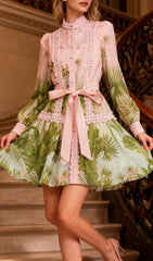 Justina Tropical Charm Mini Dress