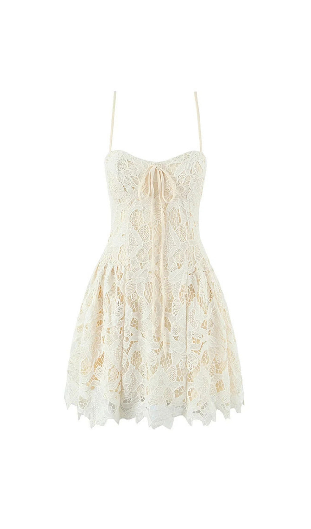 Felice Elegant Strappy Lace Mini Dress