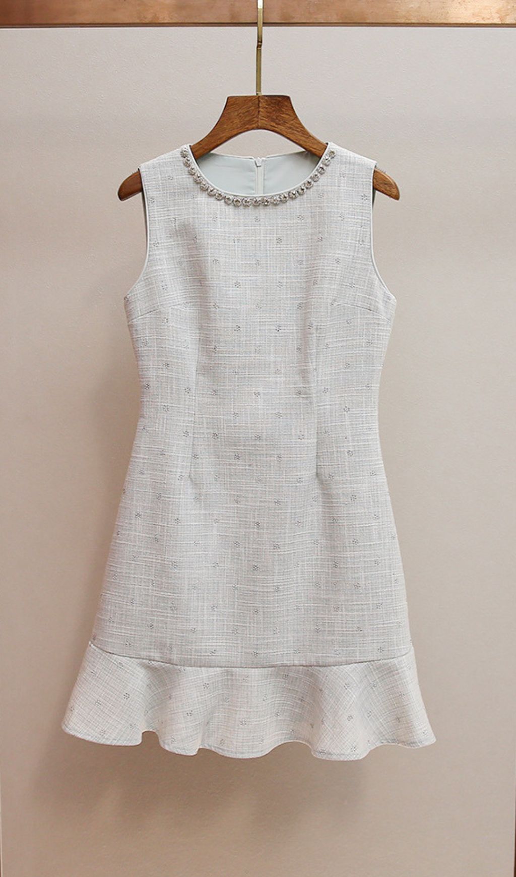 Hatsumi Sparkle Tweed Sleeveless Mini Dress