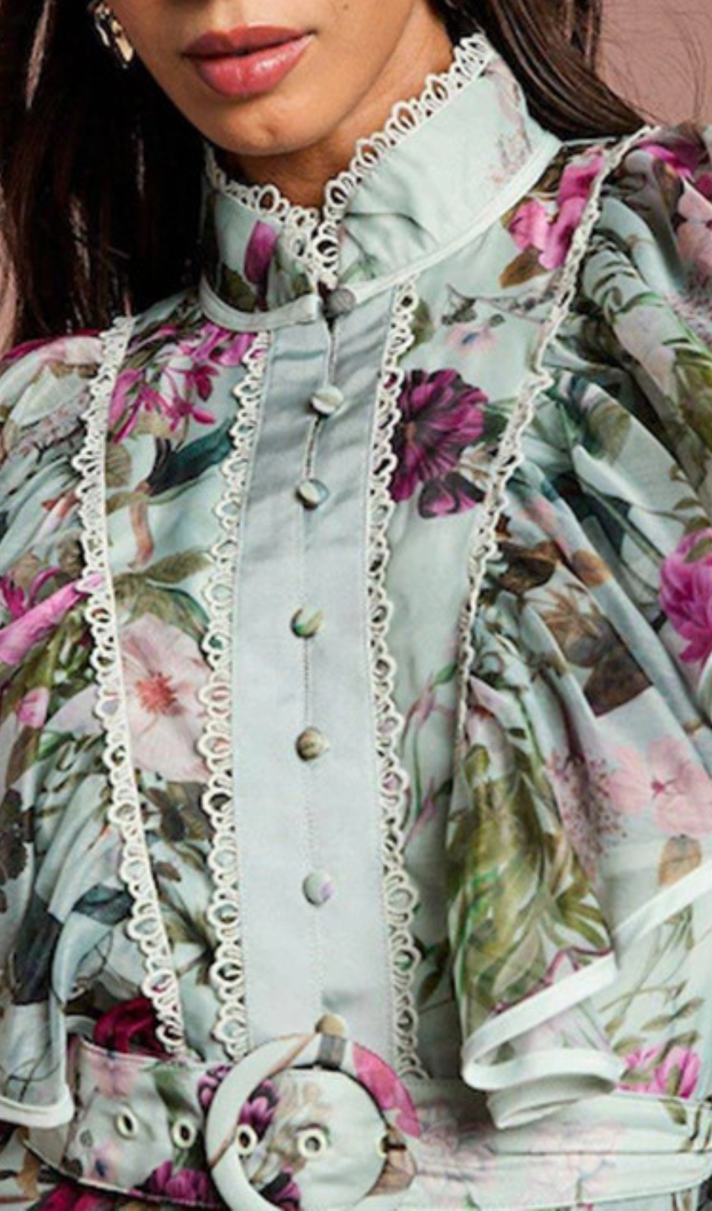 Romantic Floral Ruffle Midi Dress