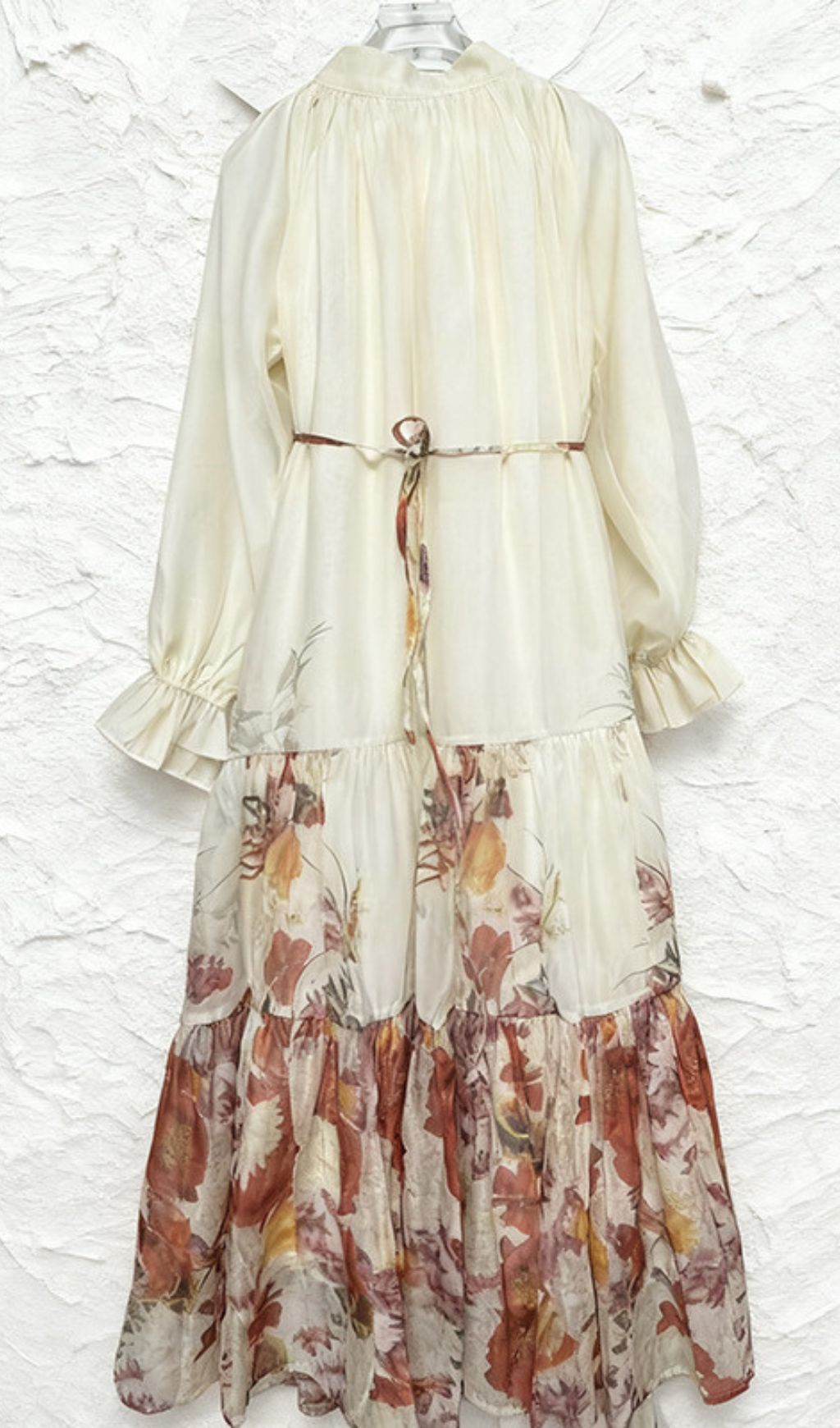 Illeana Meadow Print Long Sleeve Midi Dress
