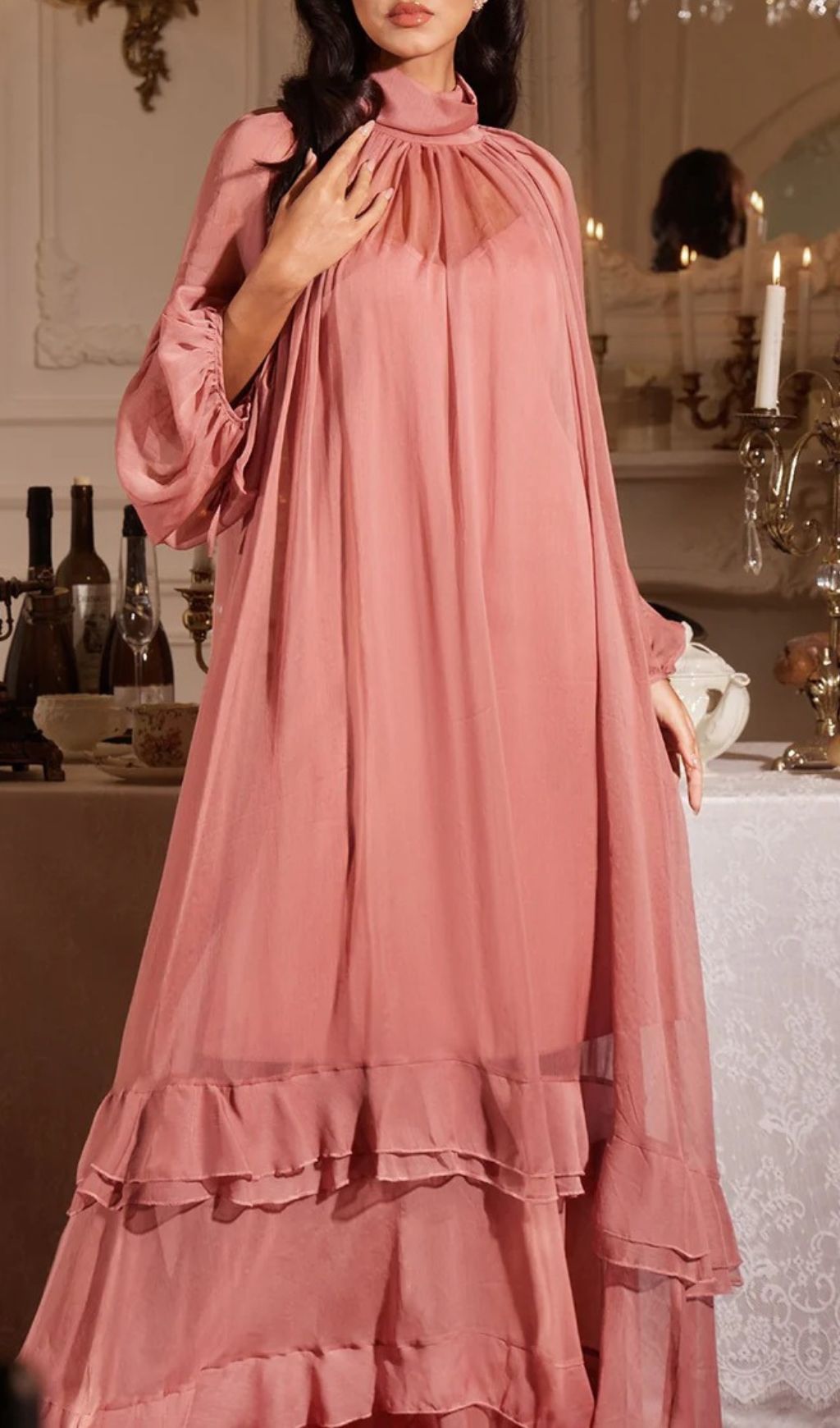 Jedrzej Romantic Ruffle Maxi Dress