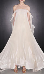 Imogene Ethereal Pleated Maxi Gown