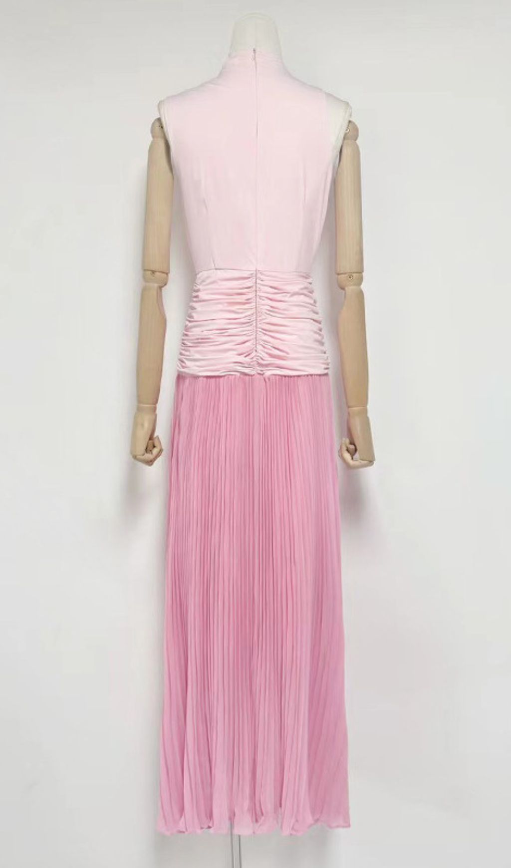 Juliana Draped & Pleated Maxi Dress