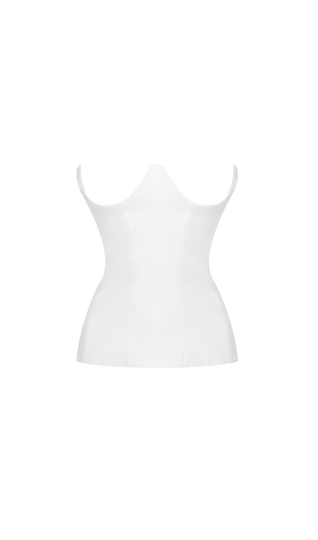 Istas White Corset Maxi Dress
