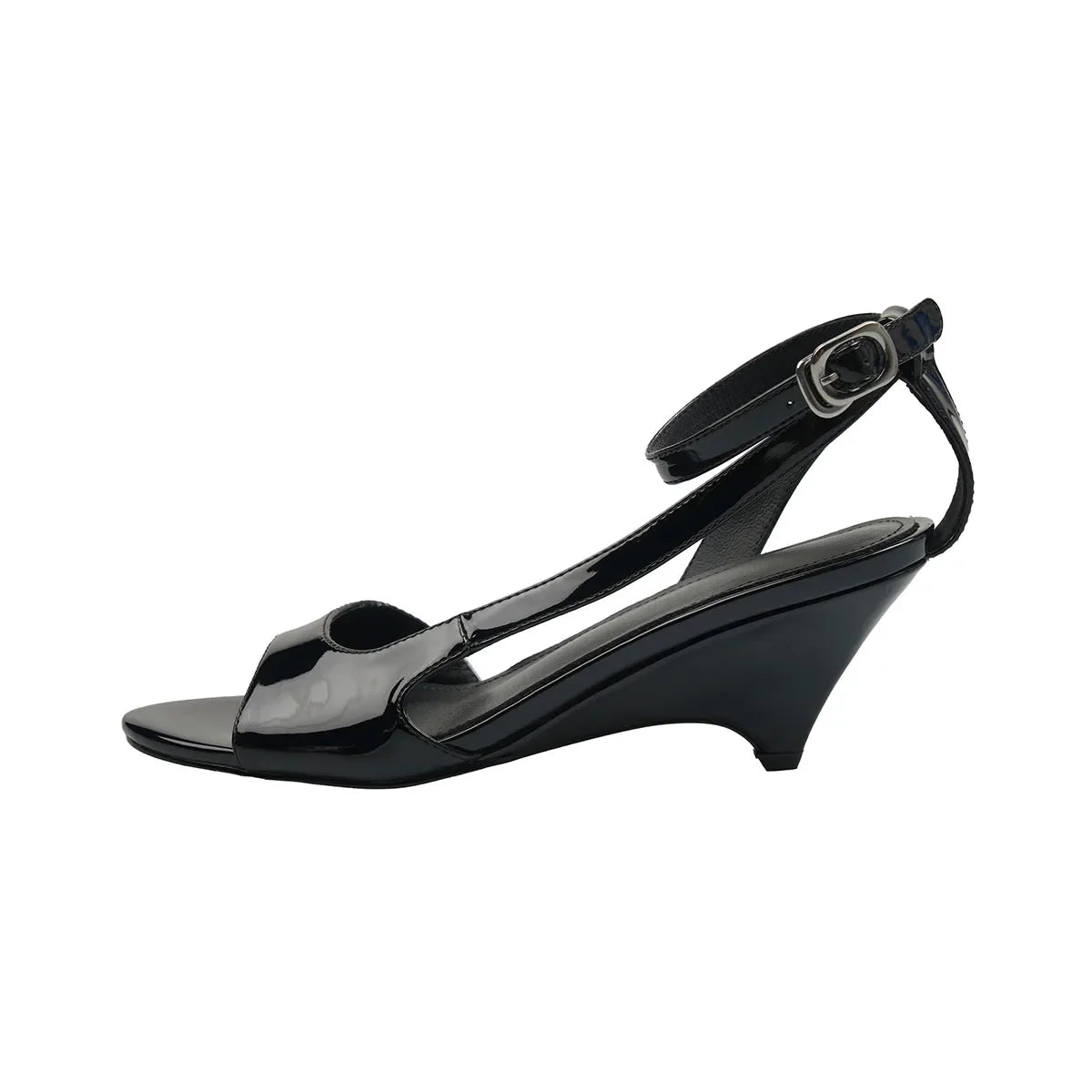 Arden Furtado Pink sheepskin Wedges Sandals Round Toe Open toe High-heeled word-cingulate Sandals Large size