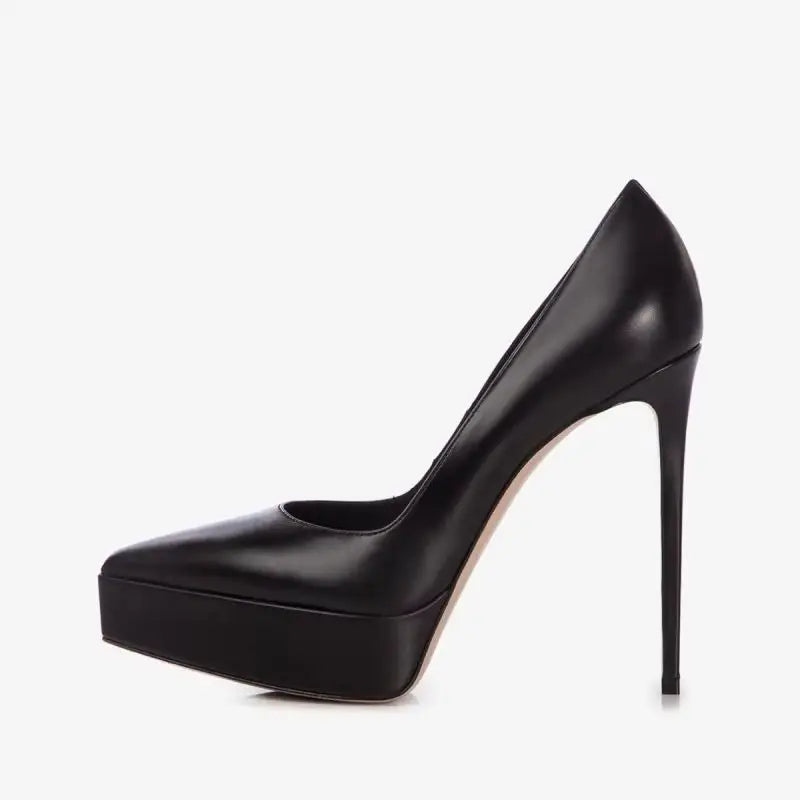 Arden Furtado Nude Patent Leather pumps shoe pointed toe Platform Shallow Super high heel Banquet shoes Single shoe