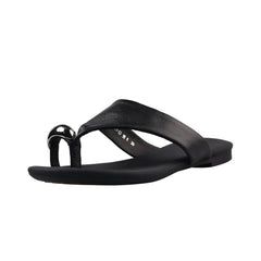 Arden Furtado style Pinch toe sheepskin Flip-flops Round toe Flats shoes large size beach Slippers