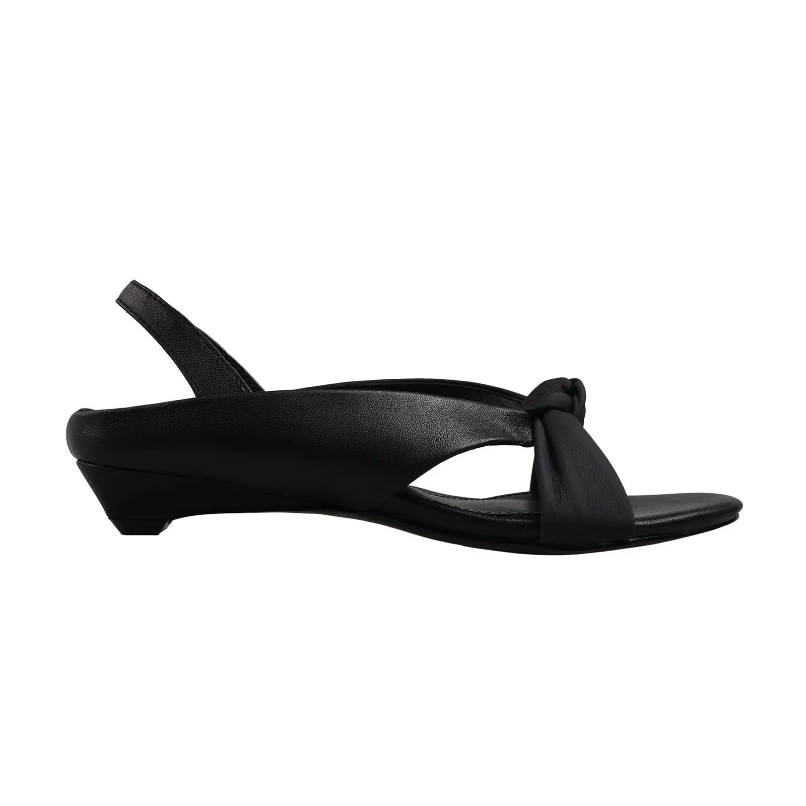 Arden Furtado sheepskin Round toe bowknot Rear trip belt Wedges Open toe Sandals Middle heel Commuter shoes
