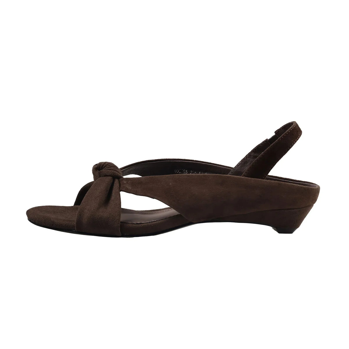 Arden Furtado sheepskin Round toe bowknot Rear trip belt Wedges Open toe Sandals Middle heel Commuter shoes
